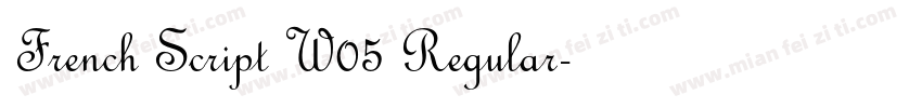 French Script W05 Regular字体转换